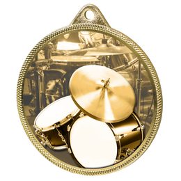 Drums Classic Texture 3D Print Gold Medal