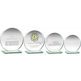 Disc Jade Glass Award Printed Full Colour