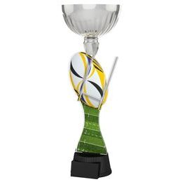 Montreal Rugby Ball and Goal Silver Cup Trophy