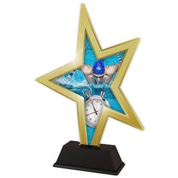 Gold Star Swimming Trophy