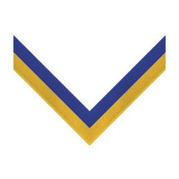 Royal Blue & Yellow Stripe Clip on Medal Ribbon