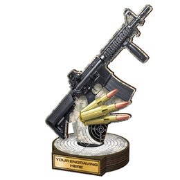 Grove AK-47 Rifle Shooting Real Wood Trophy