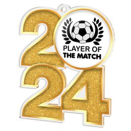 Football Player of the Match 2024 Medal
