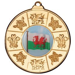 Welsh Logo Insert Gold Medal