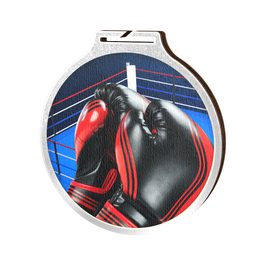 Habitat Boxing Silver Eco Friendly Wooden Medal