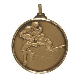 Diamond Edged American Football Bronze Medal