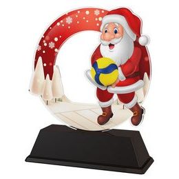 Santa Volleyball Christmas Trophy