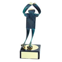 Toledo Ice Figure Skating Handmade Metal Trophy