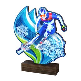 Sierra Downhill skiing Real Wood Trophy