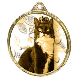 Cat Show Classic Texture 3D Print Gold Medal