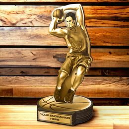 Grove Classic Basketball Player Real Wood Trophy