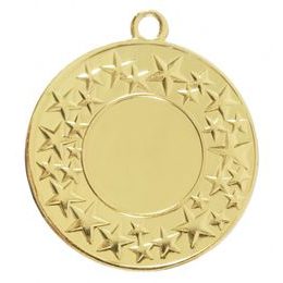 Cluster Star Logo Insert Gold Medal