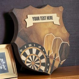 Heraldic Birchwood Darts Sepia Shield