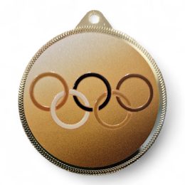 Olympic Texture 3D Print Medal