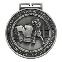 Olympia Boxing Medal Silver 70mm