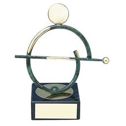 Bilbao Pool Player Handmade Metal Trophy