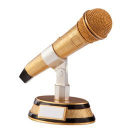 Karaoke King Microphone Trophy