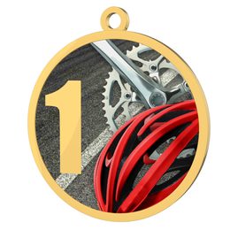 Cycling 1st Place Printed Gold Medal