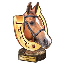 Grove Horse Head Real Wood Trophy