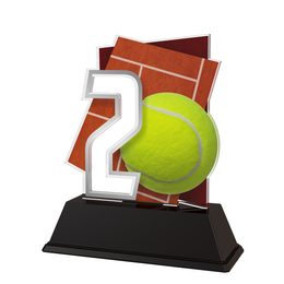 Tennis Number 2 Trophy