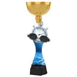 Vancouver Swimming Goggles and Stopwatch Gold Cup Trophy