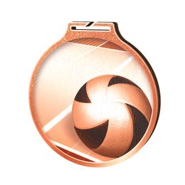 Habitat Classic Volleyball Bronze Eco Friendly Wooden Medal
