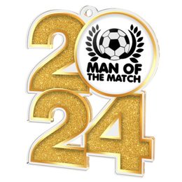 Football Man of the Match 2024 Medal
