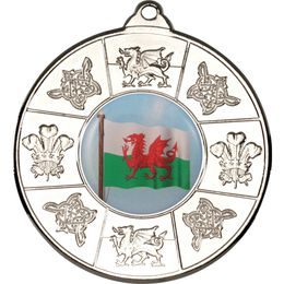 Welsh Logo Insert Silver Medal