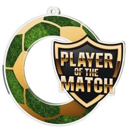 Player of the Match Football Shield Medal