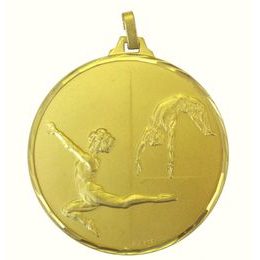 Diamond Edged Female Gymnastics Floor Gold Medal