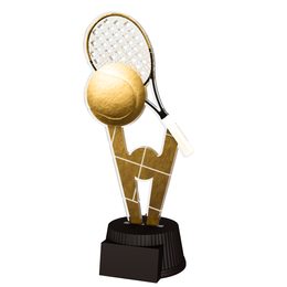 Budapest Tennis Racket and Ball Trophy