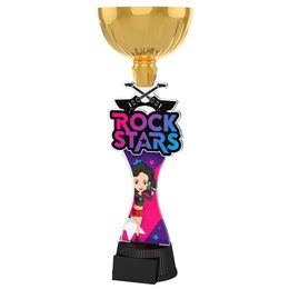 Rock Stars Girls Gold Cup Trophy