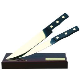 Tuscany Cooking Knives Handmade Metal Trophy