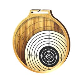 Habitat Classic Shooting Target Gold Eco Friendly Wooden Medal
