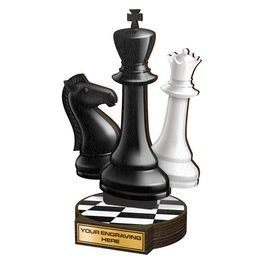 Grove Chess Real Wood Trophy