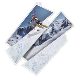 Skiing Supersize Artistic Medal