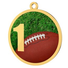 American Football 1st Place Printed Gold Medal