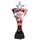 Red and Silver Triple Star Softball Trophy