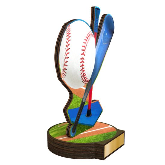 Grove T-ball Real Wood Trophy