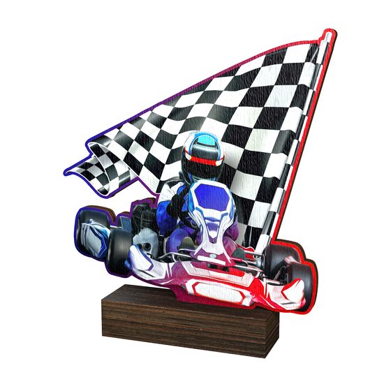 Sierra Go Karting Real Wood Trophy