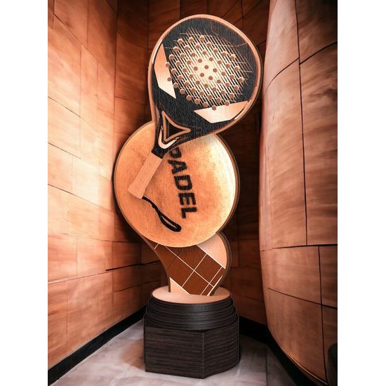 Frontier Classic Real Wood Padel Trophy