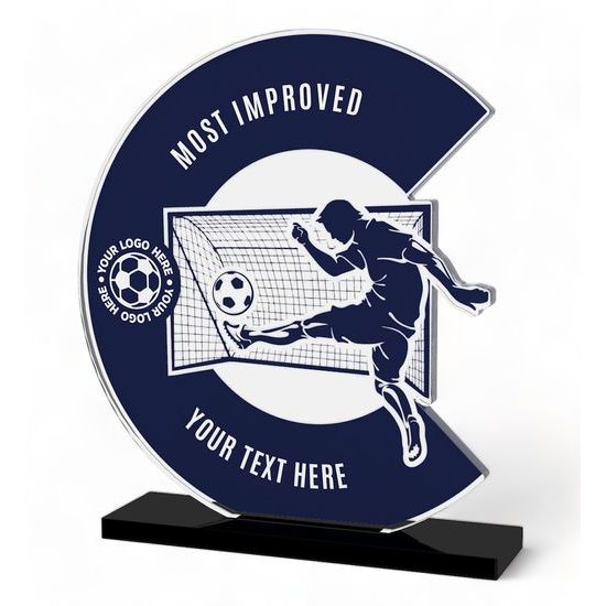 Cantu Deluxe Custom Printed Most Improved Football Trophy