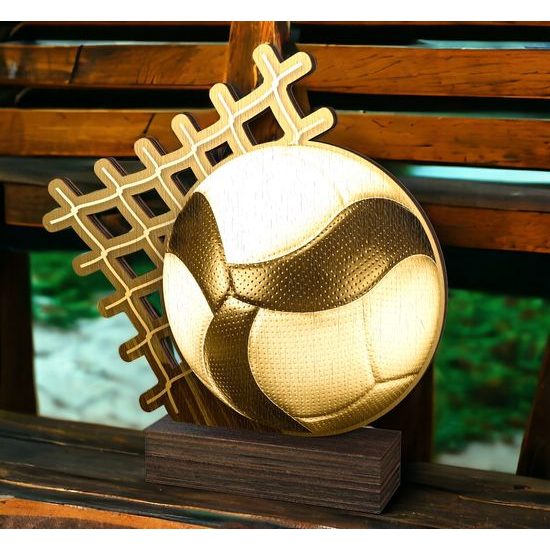Sierra Classic Volleyball Real Wood Trophy