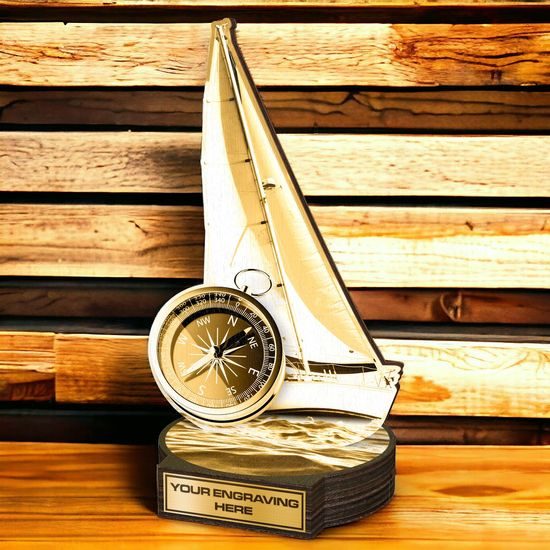 Grove Classic Sailing Real Wood Trophy