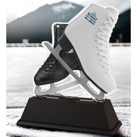 Ice Skating Boots Custom Logo Acrylic Award