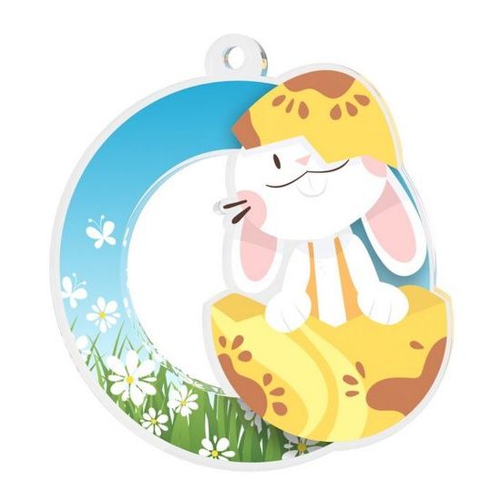 Easter Bunny Cracked Egg Medal