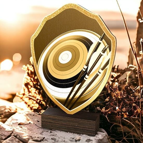 Arden Classic Archery Real Wood Shield Trophy