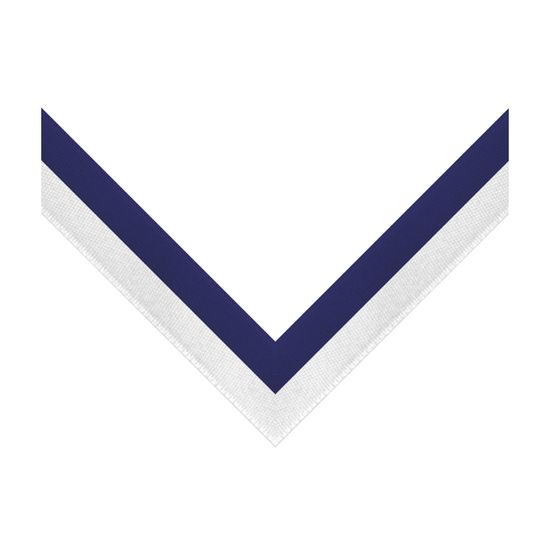 Royal Blue & White Stripe Clip on Medal Ribbon