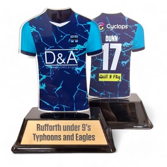 Football Shirt Custom Made Acrylic Award