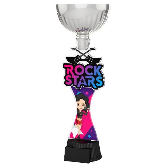 Rock Stars Girls Silver Cup Trophy